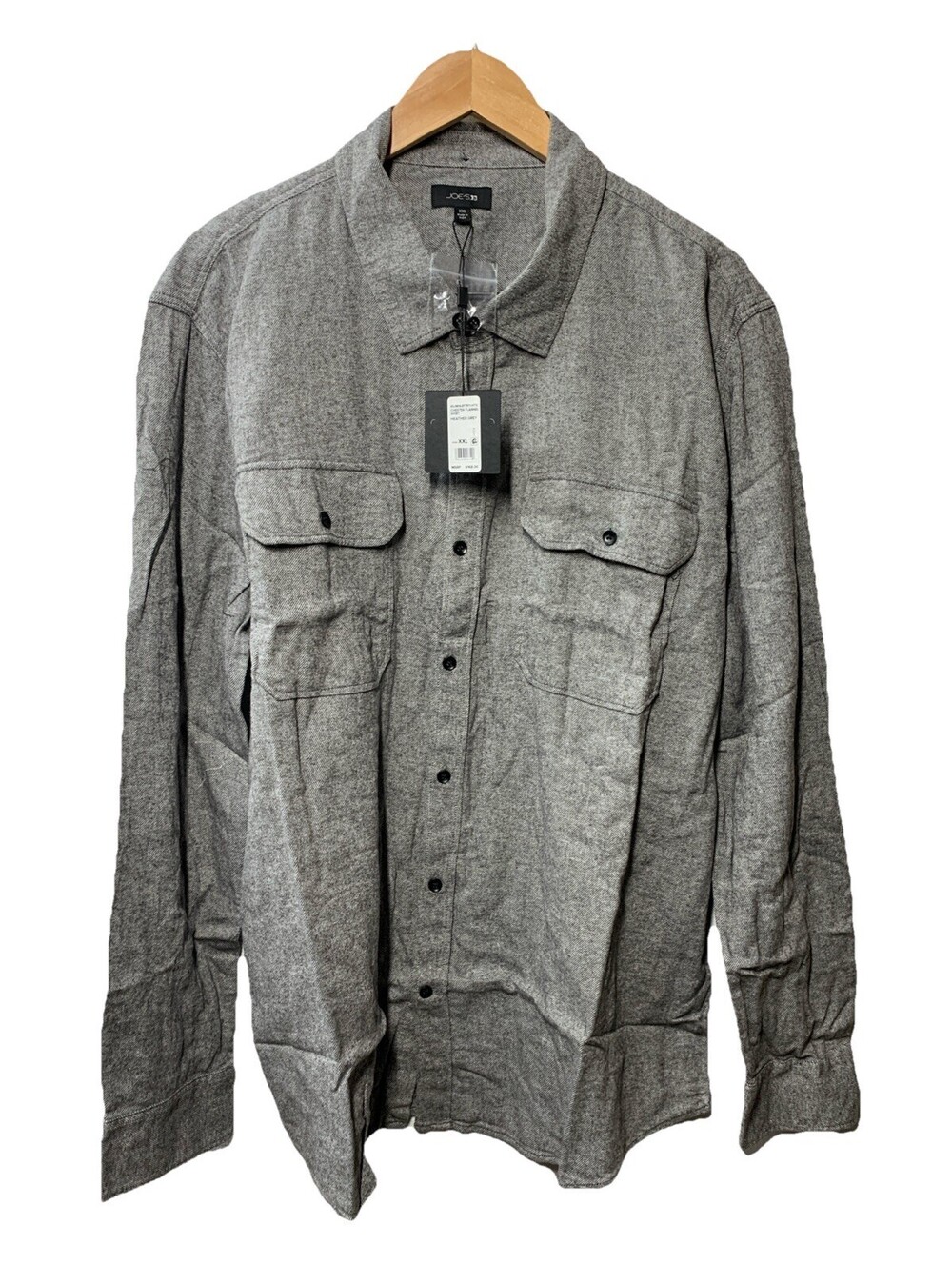 Joe's Jeans Mens Button-up Long Sleeve Shirt Collared Neck with Pocket Size XXL